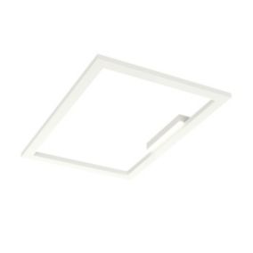 LUMICOM - FLOOR Plafonnier, STRIP LED, 38W/m, 3000K, métal, blanc, 40x60cm