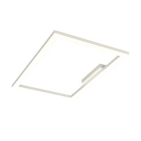 LUMICOM - FLOOR Plafonnier, STRIP LED, 38W/m, 3000K, métal, blanc brillant, 40x60cm