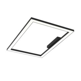 LUMICOM - FLOOR Plafonnier, STRIP LED, 38W/m, 3000K, métal, noir, 40x60cm