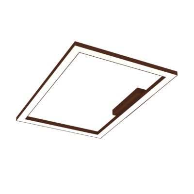 LUMICOM - FLOOR Plafonnier, STRIP LED, 38W/m, 4000K, métal, corten, 40x60cm