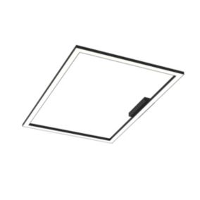 LUMICOM - FLOOR Plafonnier, STRIP LED, 58W/m, 3000K, métal, noir, 60x90cm