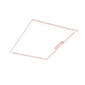 LUMICOM - FLOOR Plafonnier, STRIP LED, 58W/m, 3000K, métal, rose, 60x90cm