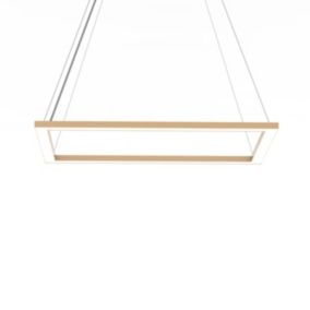 LUMICOM - FLOOR Suspension, STRIP LED, 38W/m, 3000K, métal, anodic gold, 40x60cm