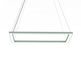 LUMICOM - FLOOR Suspension, STRIP LED, 38W/m, 3000K, métal, vert iceberg, 40x60cm