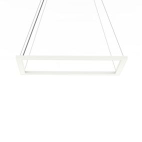 LUMICOM - FLOOR Suspension, STRIP LED, 38W/m, 4000K, métal, blanc, 40x60cm