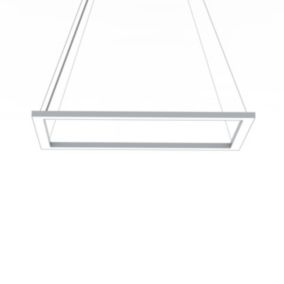 LUMICOM - FLOOR Suspension, STRIP LED, 38W/m, 4000K, métal, gris, 40x60cm