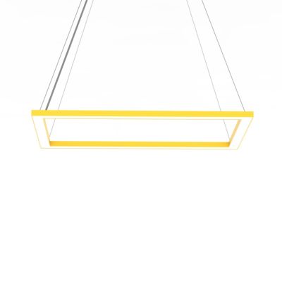 LUMICOM - FLOOR Suspension, STRIP LED, 38W/m, 4000K, métal, jaune, 40x60cm