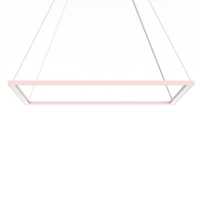 LUMICOM - FLOOR Suspension, STRIP LED, 58W/m, 4000K, métal, rose, 60x90cm