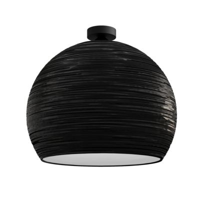LUMICOM - FOCUS Plafonnier, 1X E27, max 42W, métal, blanc brillant, D.50cm