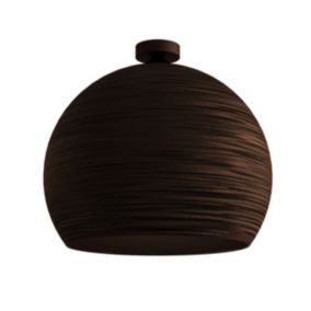 LUMICOM - FOCUS Plafonnier, 1X E27, max 42W, métal, marron corten, D.40cm