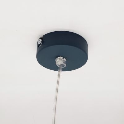 LUMICOM - FOCUS Suspension, 1X E27, max 42W, métal, bleu méditerranéen, D.25cm