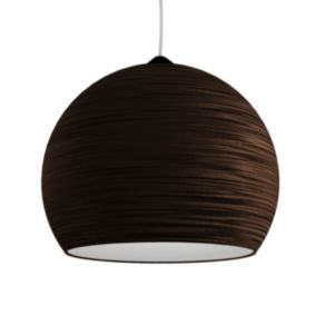 LUMICOM - FOCUS Suspension, 1X E27, max 42W, métal, marron corten/blanc, D.25cm