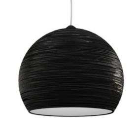 LUMICOM - FOCUS Suspension, 1X E27, max 42W, métal, noir brillant/blanc, D.50cm