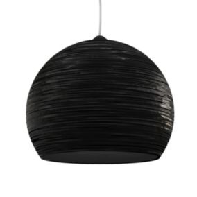 LUMICOM - FOCUS Suspension, 1X E27, max 42W, métal, noir brillant, D.25cm