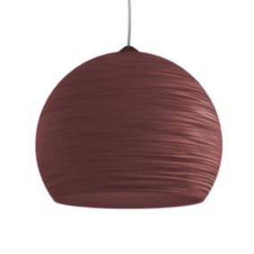 LUMICOM - FOCUS Suspension, 1X E27, max 42W, métal, rouge cowhide, D.50cm