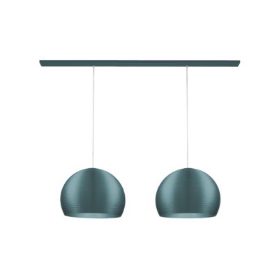 LUMICOM - FOCUS TRACK Suspension, 2X E27, max 42W, métal, bleu méditerranéen/blanc, L.70cm