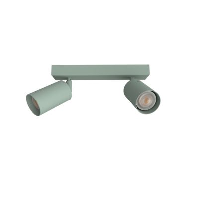 LUMICOM - FORM M Plafonnier, 2X GU10, max 33W, métal, iceberg green, L.30cm