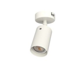 LUMICOM - FORM S Plafonnier, 1X GU10, max 33W, métal, blanc brillant, D.6cm