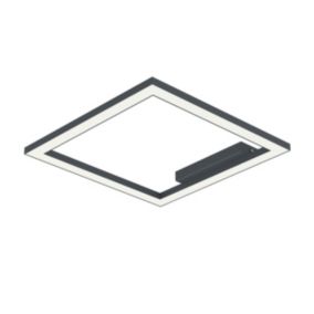 LUMICOM - FRAME Plafonnier, STRIP LED, 30W/m, 3000K, métal, anthracite, L40cm