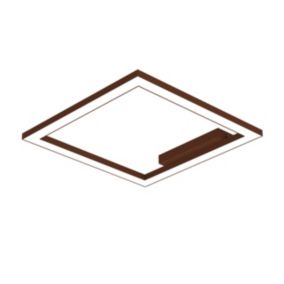 LUMICOM - FRAME Plafonnier, STRIP LED, 30W/m, 3000K, métal, corten, L40cm