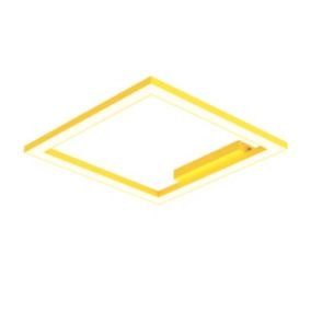 LUMICOM - FRAME Plafonnier, STRIP LED, 30W/m, 3000K, métal, jaune, L40cm