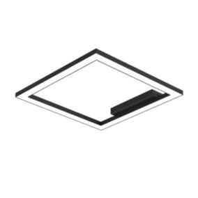 LUMICOM - FRAME Plafonnier, STRIP LED, 30W/m, 3000K, métal, noir, L40cm