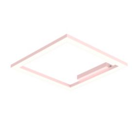 LUMICOM - FRAME Plafonnier, STRIP LED, 30W/m, 3000K, métal, rose, L40cm