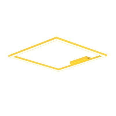 LUMICOM - FRAME Plafonnier, STRIP LED, 46W/m, 4000K, métal, jaune, L60cm