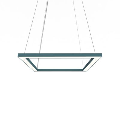 LUMICOM - FRAME Suspension, STRIP LED, 30W/m, 3000K, métal, bleu méditerranèen, L40cm