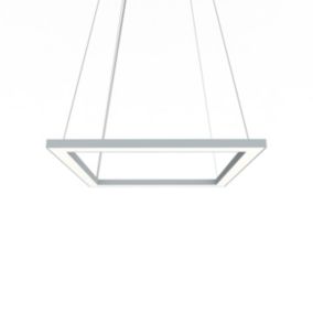 LUMICOM - FRAME Suspension, STRIP LED, 30W/m, 3000K, métal, gris, L40cm