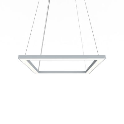 LUMICOM - FRAME Suspension, STRIP LED, 30W/m, 4000K, métal, gris, L40cm