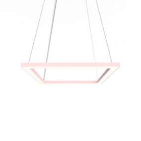 LUMICOM - FRAME Suspension, STRIP LED, 30W/m, 4000K, métal, rose, L40cm