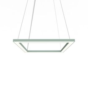 LUMICOM - FRAME Suspension, STRIP LED, 30W/m, 4000K, métal, vert iceberg, L40cm