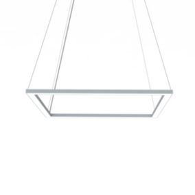 LUMICOM - FRAME Suspension, STRIP LED, 46W/m, 3000K, métal, gris, L60cm