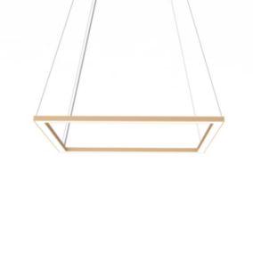 LUMICOM - FRAME Suspension, STRIP LED, 46W/m, 4000K, métal, anodic gold, L60cm