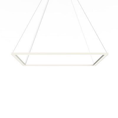 LUMICOM - FRAME Suspension, STRIP LED, 70W/m, 3000K, métal, blanc brillant, L90cm