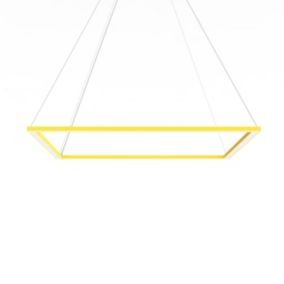 LUMICOM - FRAME Suspension, STRIP LED, 70W/m, 3000K, métal, jaune, L90cm