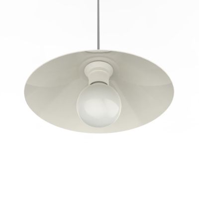 LUMICOM - FUNNEL Suspension, 1X E27, max 42W, métal, blanc brillant, D.25cm