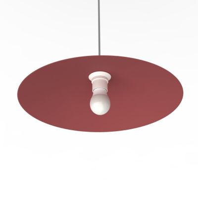 LUMICOM - FUNNEL Suspension, 1X E27, max 42W, métal, rouge cowhide, D.40cm