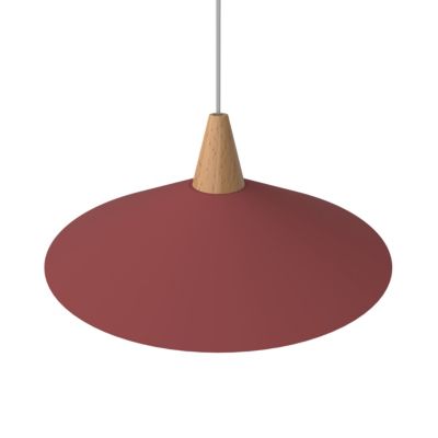 LUMICOM - FUNNEL Suspension, 1X E27, max 42W, métal, rouge cowhide, D.40cm