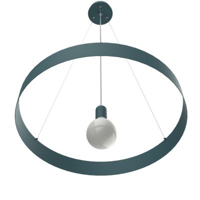 LUMICOM - HALO Suspension, 1X E27, max 42W, métal, bleu méditerranéen, D.60cm