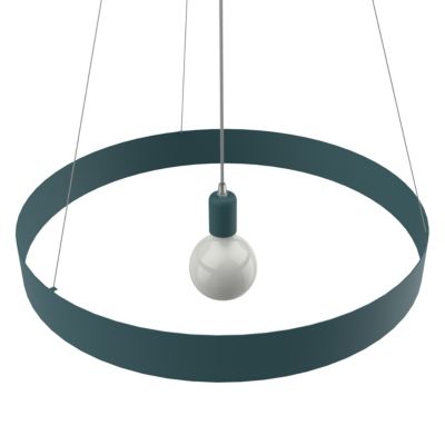 LUMICOM - HALO Suspension, 1X E27, max 42W, métal, bleu méditerranéen, D.60cm