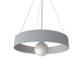 LUMICOM - HALO Suspension, 1X E27, max 42W, métal, gris, D.40cm