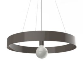 LUMICOM - HALO Suspension, 1X E27, max 42W, métal, gris , D.60cm