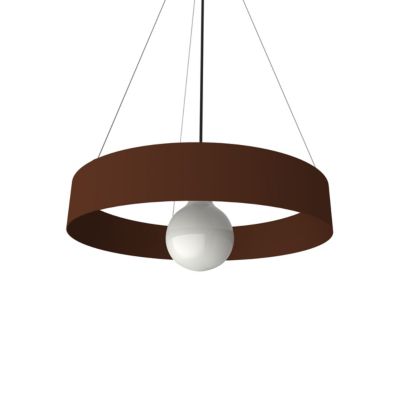 LUMICOM - HALO Suspension, 1X E27, max 42W, métal, marron corten, D.40cm