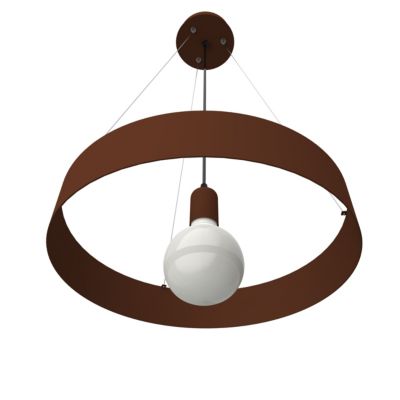 LUMICOM - HALO Suspension, 1X E27, max 42W, métal, marron corten, D.40cm