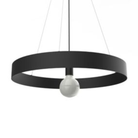 LUMICOM - HALO Suspension, 1X E27, max 42W, métal, noir mat, D.60cm