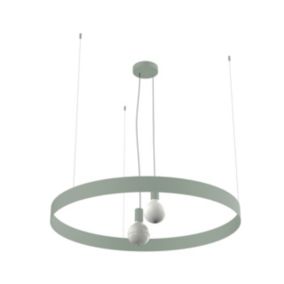 LUMICOM - HALO Suspension, 2X E27, max 42W, métal, iceberg green, D.90cm