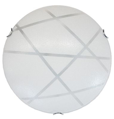 LUMICOM - ITACA Plafonnier, LED INTEGREE, 30W, 4000K, verre sérigraphié, D.50cm