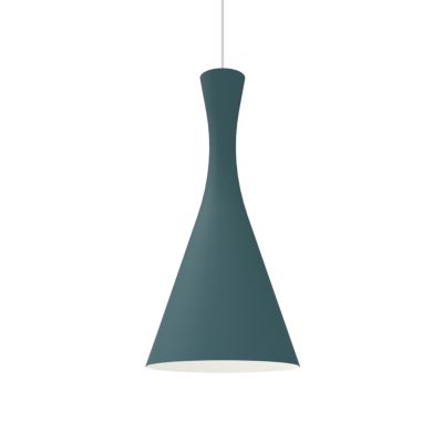 LUMICOM - JAQUELINE Suspension, 1x E27, max 42W, métal, bleu méditerranéen/blanc, D.30cm